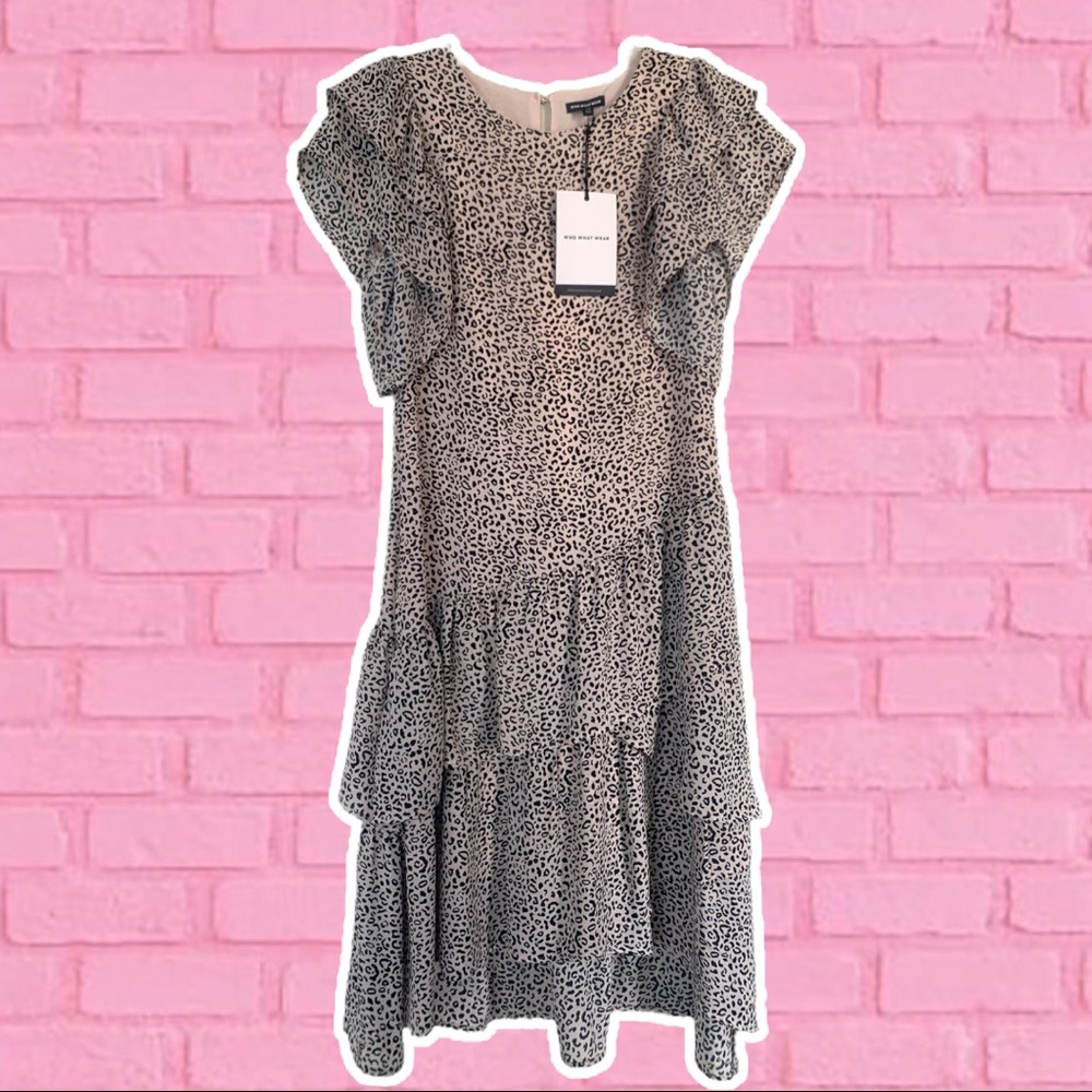 Light Pink Leopard Print Dress